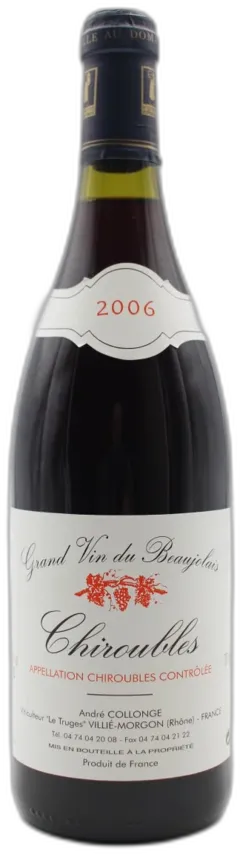 photos du vin Chiroubles 2006 André Collonge