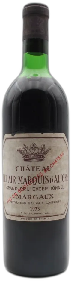 image du vin Château Bel Air-Marquis d’Aligre 1973