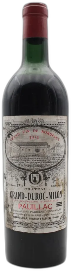 vue du vin Château Grand-Duroc-Milon 1974