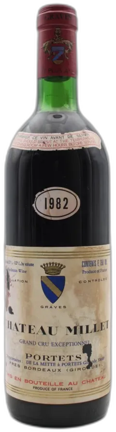 photos du vin Château Millet 1970