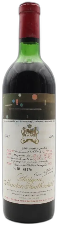 photo Château Mouton Rothschild 1971