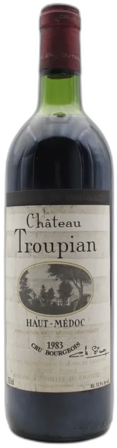 photo du vin Château Troupian 1983