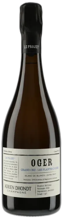 photo Champagne les Plantes d’Oger Grand Cru Blanc de Blanc Extra-Brut