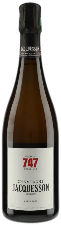 vue du vin Champagne Cuvée n°747 N.V
