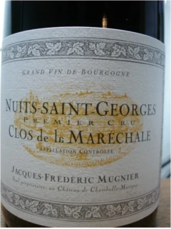 photo Nuits Saint Georges 1er Cru Clos de la Maréchale j-f Mugnier 2022