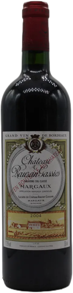 photo Château Rauzan Gassies 2004