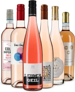 photo Divers Rosés Européens Dans un Assortiment Découverte