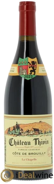 photo Côte de Brouilly Cuvée la Chapelle Château Thivin 2023