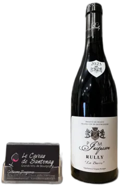 capture du vin Rully la Barre Rouge 2023 Domaine Jacqueson