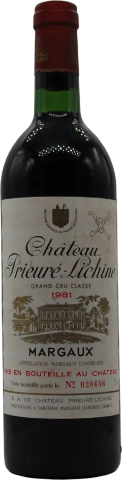 photo Chateau Prieure Lichine 1981