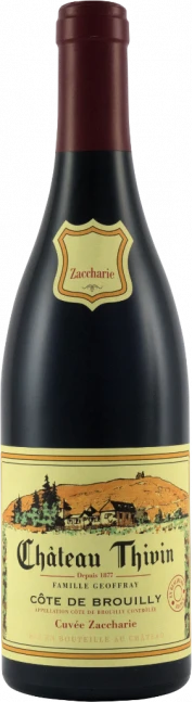 photo Cote de Brouilly du Chateau Thivin Cuvée Zaccharie 2023