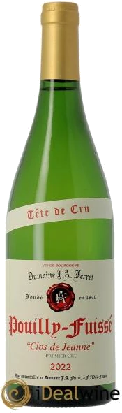photo Pouilly-Fuissé Tête de Cru Clos de Jeanne J.a Ferret 2022