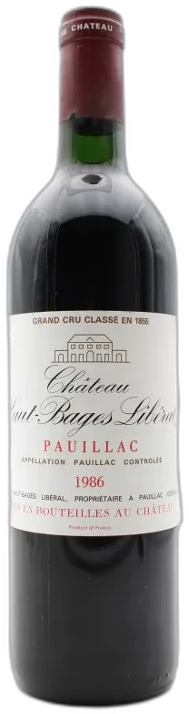 photo Château Haut Bâges Libéral 1986