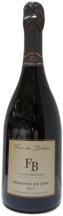aperçu du vin Montlouis Extra Brut Méthode Traditionnelle Fun en Bulles "Domaine Franck Breton"