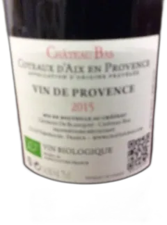 photo Coteaux d’Aix Chateau Bas Cuvee du Temple 2015