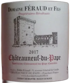 photo Chateauneuf du Pape Domaine Feraud et Fils Magnum) 2017