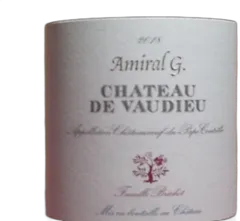 photo Chateauneuf du Pape Chateau de Vaudieu Amiral g 2018