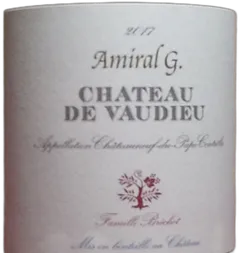 photo Chateauneuf du Pape Chateau de Vaudieu Amiral g Magnum) 2017