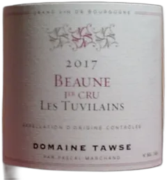 photos du vin Beaune Premier Cru Domaine Pascal Marchand Tuvilains 2017