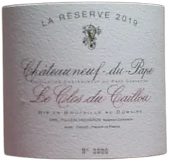 photo Chateauneuf du Pape le Clos du Caillou la Reserve Magnum) 2019