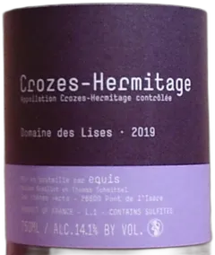 photos du vin Crozes Hermitage Domaine des Lises Maxime Graillot 2019