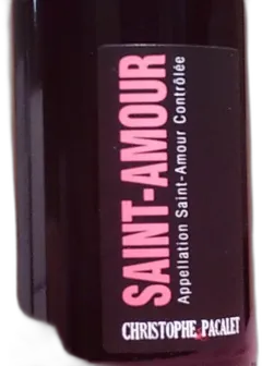 photo Saint Amour Domaine Christophe Pacalet 2018