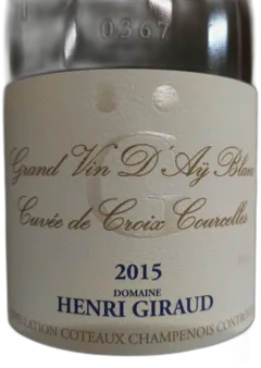 photo Coteaux Champenois Henri Giraud Cuvee de Croix Courcelles 2015