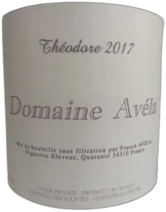 image du vin Vin de France Domaine Avela Theodore 2017