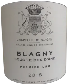 photo du vin Blagny Premier Cru Chapelle de Blagny Sous le Dos d’Ane 2018