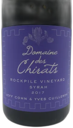 photo Californie Rockpile Vineyard Domaine des Chirats J. Cohn & Y. Cuilleron Syrah 2017