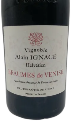 photo du vin Beaumes de Venise Vignoble Alain Ignace Helvetien