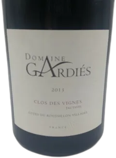 photo Cotes du Roussillon Villages Tautavel Domaine Gardies Clos des Vignes 2013