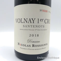 photo Volnay Premier Cru Domaine Nicolas Rossignol Santenots 2018