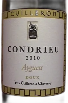 photo Condrieu Yves Cuilleron Ayguets Liquoreux Chopine 2010