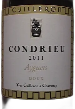 photo Condrieu Yves Cuilleron Ayguets Liquoreux Chopine 2011