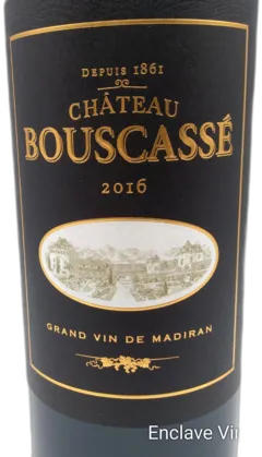 photo Madiran ChãTeau Bouscasse Vignobles Brumont) 2016