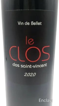 photos du vin Bellet Clos Saint Vincent le Clos