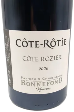 photo Cote Rotie Domaine Bonnefond Cote Rozier 2020