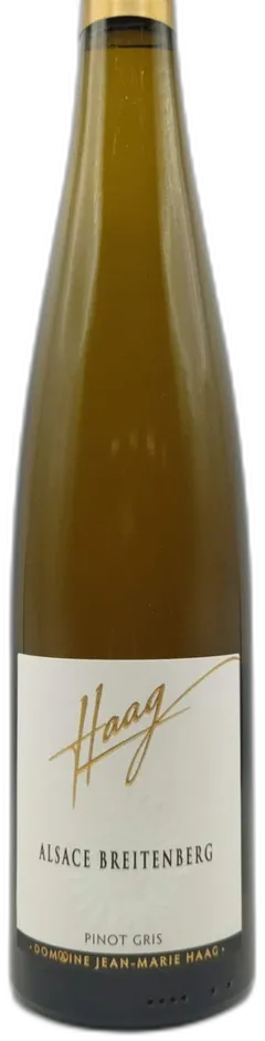 image du vin Pinot Gris Domaine Jean Marie Haag Vallee Noble Lieu Dit Breitenberg Magnum) 2010