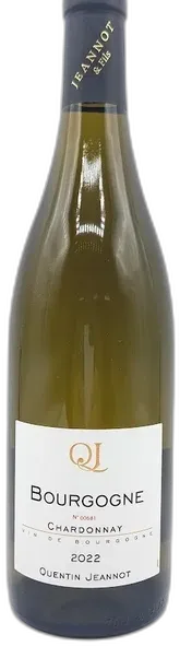 vue du vin Bourgogne Chardonnay Domaine Quentin Jeannot 2022