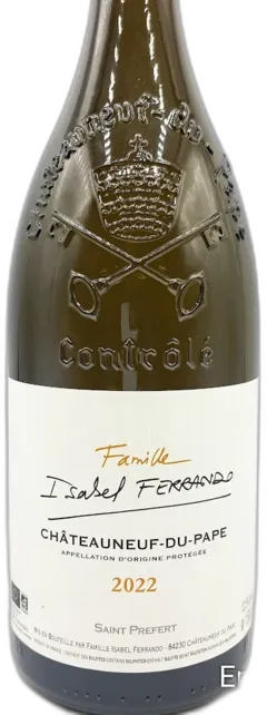 photo du vin Chateauneuf du Pape Domaine Saint Prefert Famille Isabel Ferrando 2022