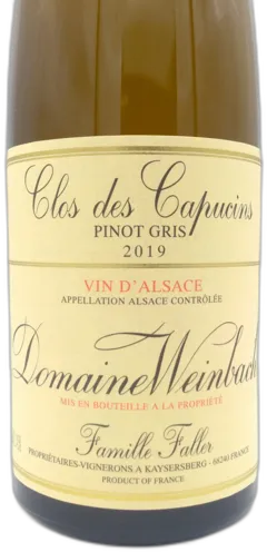 photo Pinot Gris Domaine Weinbach Clos des Capucins 2019