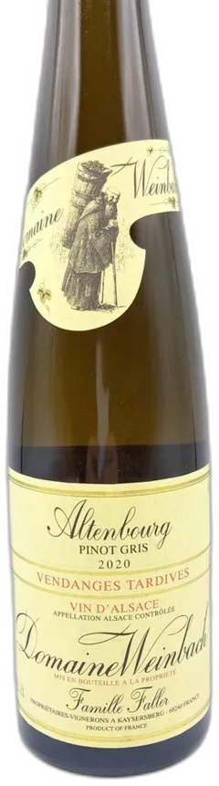 photo du vin Pinot Gris Domaine Weinbach Altenbourg Vendanges Tardives 2020