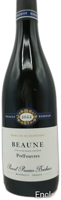 photo du vin Beaune Domaine Pascal Prunier Bonheur Prefeuvres 2022