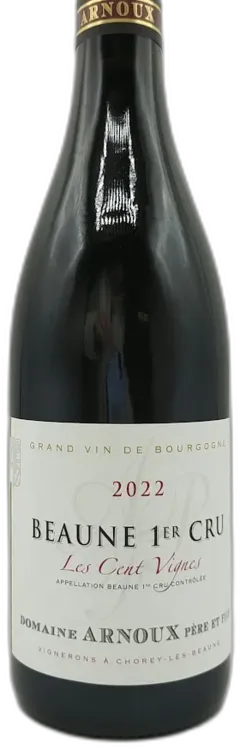 vue du vin Beaune Premier Cru Domaine Arnoux Pere & Fils les Cent Vignes 2022