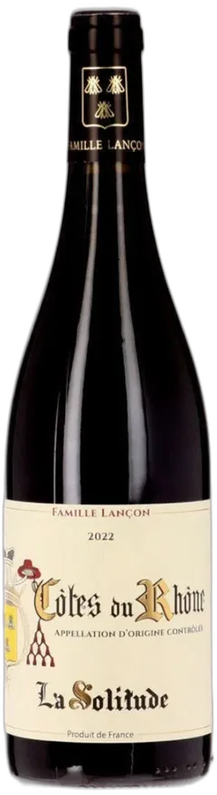 photo du vin Domaine de la Solitude Côtes du Rhône Aop Côtes-du-Rhône Rouge 2022