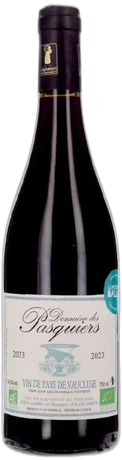 photos du vin Domaine des Pasquiers Vin de Pays de Vaucluse Igp Vaucluse Rouge 2023