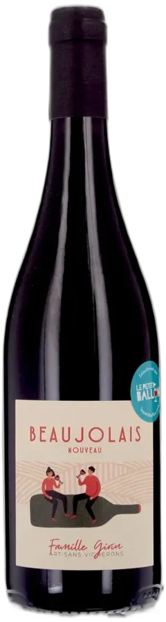 image du vin Domaine Girin Beaujolais Nouveau Aop Beaujolais Rouge 2024
