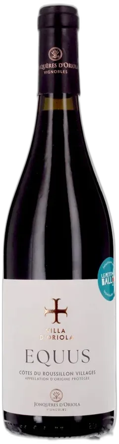 photo Jonquères d’Oriola Equus Aop Côtes du Roussillon Villages Rouge 2022
