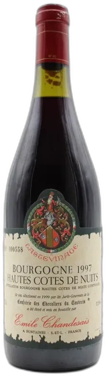 photo Bourgogne 1997 Hautes Cotes de Nuits Confrérie des Chevaliers du Tastevin Chandesais